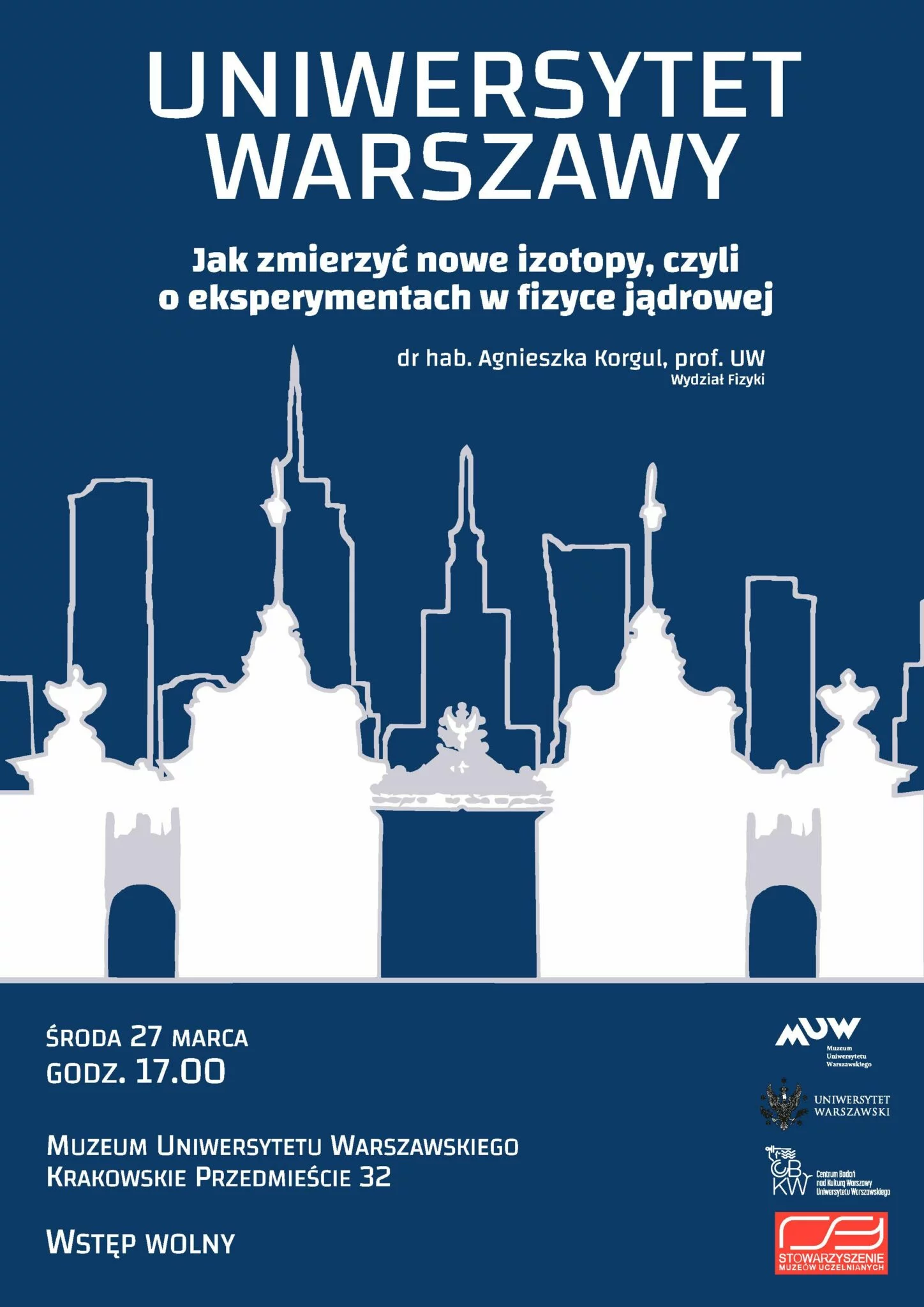 Plakat wydarzenia Wykład prof. Agnieszki Krogul_Uniwersytet Warszawy