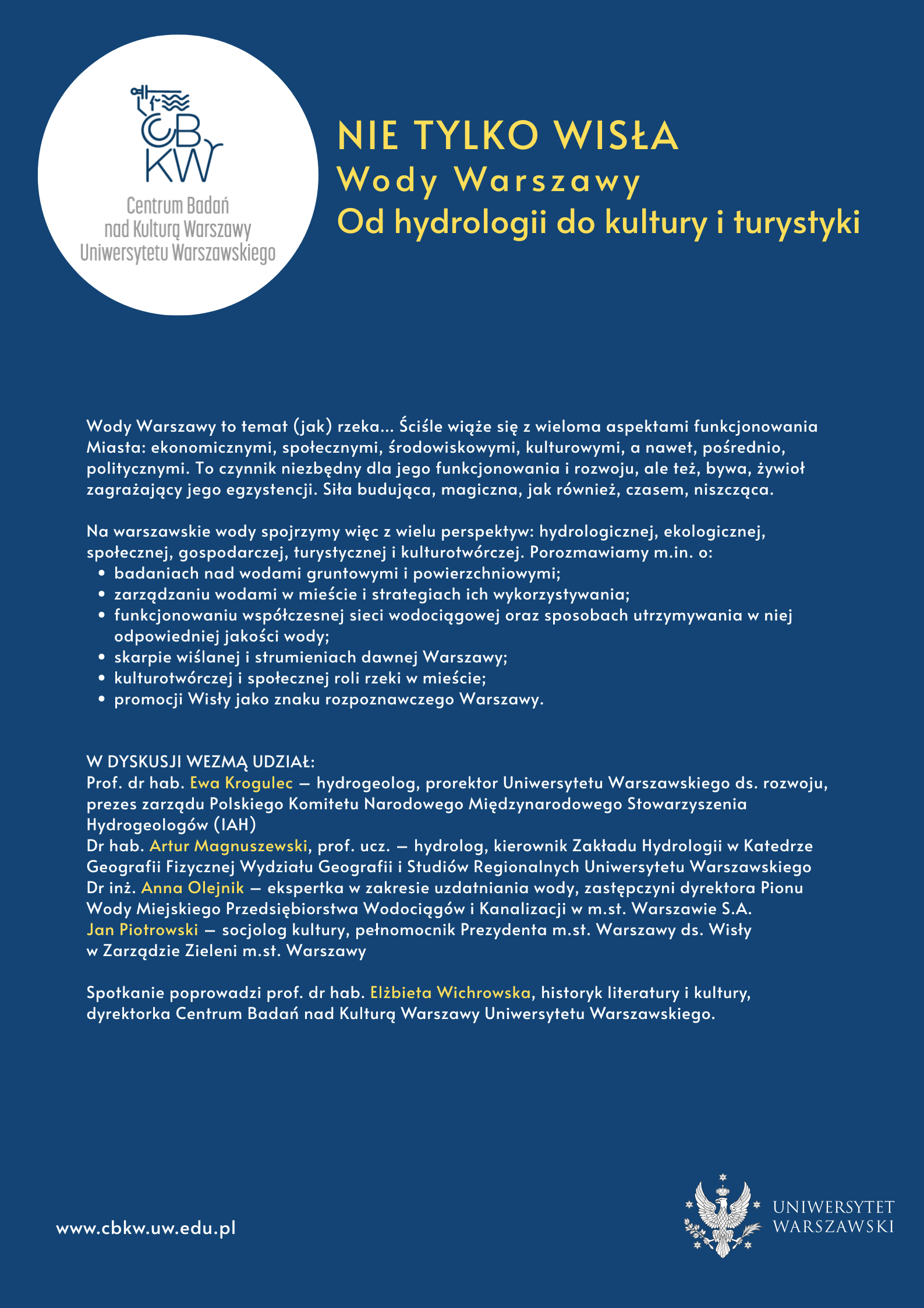 Opis debaty Wody Warszawy.