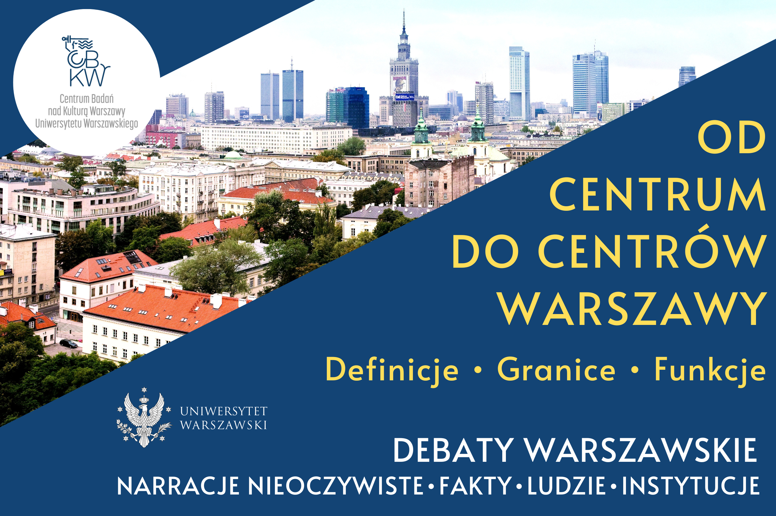 Grafika kafelka. Centrum Warszawy. Debaty warszawskie